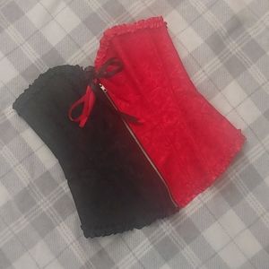 Black and Red Corset